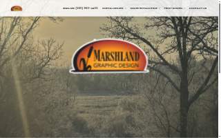 Marshland Graphic Design website