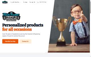Mick Fischer Trophy & Engraving Shop website