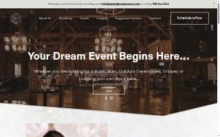 Springbrook Events - Central Wisconsin Vintage Barn Wedding & Event Venue website