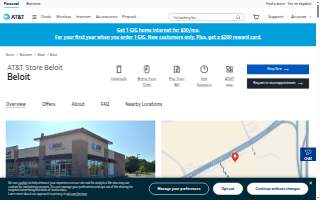 AT&T Store of Beloit website