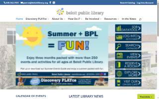 Beloit Public Library website