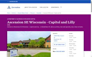 Ascension SE Wisconsin - Capitol and Lilly website