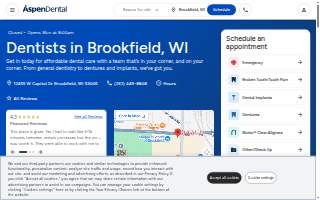 Aspen Dental - Brookfield website