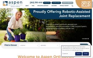 Aspen Orthopedic Specialists website