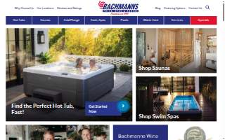 Bachmann Pools, Spas & Saunas of Brookfield website