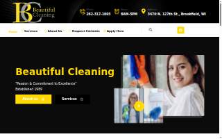 Beautiful Cleaning Inc website