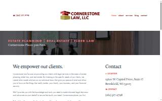Cornerstone Law website