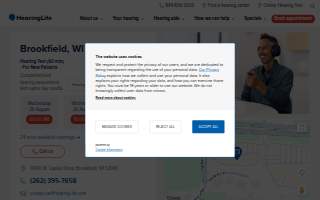 HearingLife of Brookfield website