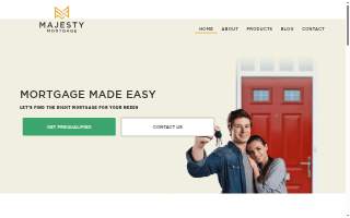 Majesty Mortgage of Brookfield website