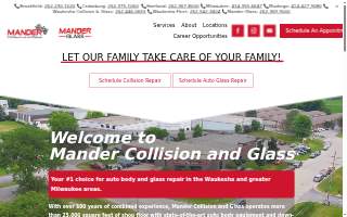 Mander Collision & Glass - Brookfield website