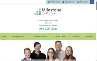 Milestone Pediatrics website