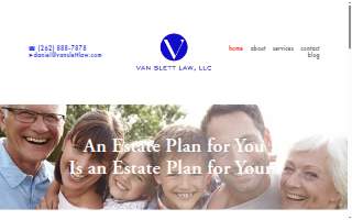 Van Slett Law, LLC of Brookfield website