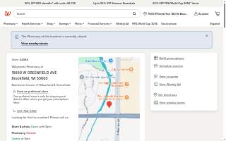 Walgreens Pharmacy website