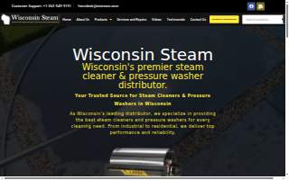 Wisconsin Steam Cleaner Sales of Brookfield website