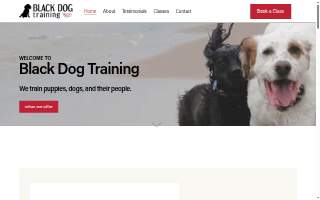Black Dog Training LLC website