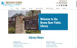Brown Deer Public Library website