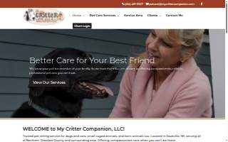My Critter Companion, LLC of Brown Deer website