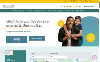 Rogers Behavioral Health of Brown Deer website
