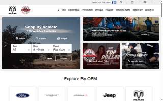 Miller Motor Sales Chrysler Dodge Jeep Ram website