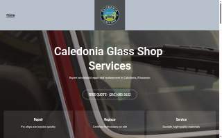 Caledonia Glass Shop website