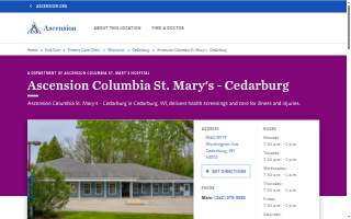 Ascension Columbia St. Mary's - Cedarburg website