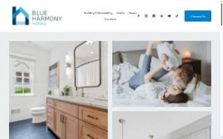Blue Harmony Homes website