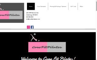Core Fit Pilates LLC website