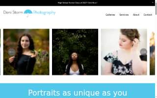 Deni Storm Photography website