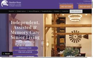 Hamilton House Senior Living website