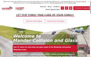 Mander Collision & Glass - Cedarburg website