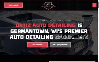 Ortiz Auto Detailing and Ceramic Coatings of Grafton website