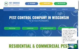1st Choice Pest Solutions of Menomonie website