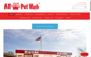 All Paws Pet Wash website