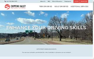 Chippewa Valley Driving School website