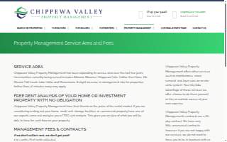Chippewa Valley Property Management of Chippewa Falls website