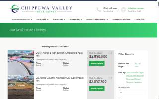 Chippewa Valley Real Estate website