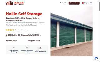 Hallie Storage website