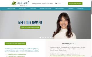 OakLeaf Clinics - Dermatology of Chippewa Falls website