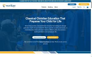 Veritas Classical Academy of Aberdeen website