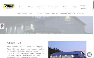 Zank Electric L.L.C. website