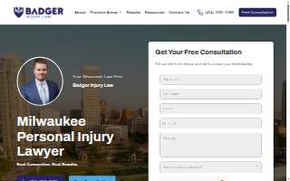 Badger Injury Law website