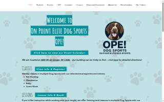 OPE Dog Sports website