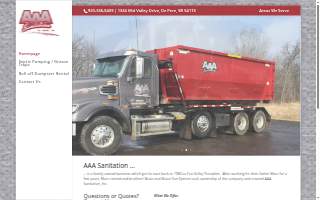 AAA Sanitation website