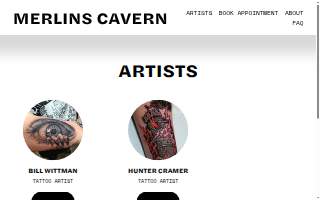 Merlins Cavern website