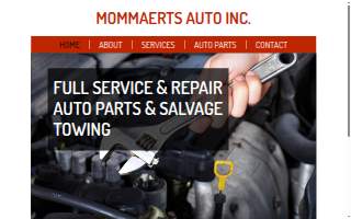 Mommaerts Auto Inc website
