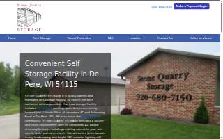Stone Quarry Storage of De Pere website