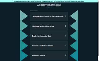 Acoustic Café website