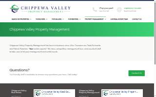 Chippewa Valley Property Management of Eau Claire website