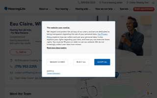 HearingLife of Eau Claire WI website