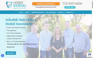 Hebert Dental Eau Claire website